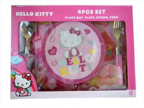 Hello Kitty étkészlet szett - 4 részes