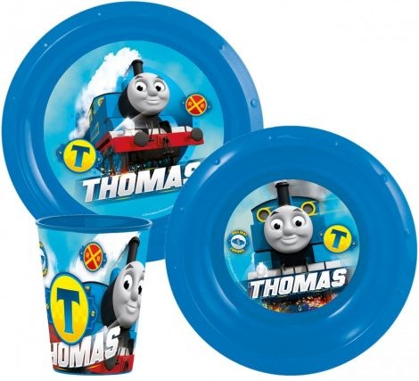 Thomas a gőzmozdony műanyag étkészlet