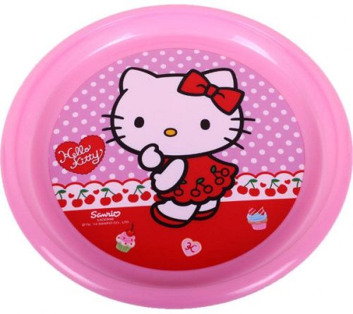 Hello Kitty műanyag lapostányér