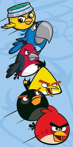 Angry Birds strand törölköző