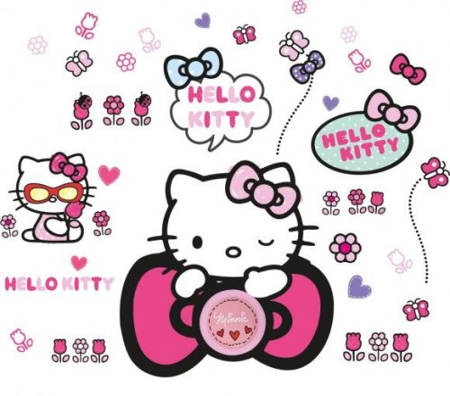 Hello Kitty CSENGŐS matrica szett ajtóra