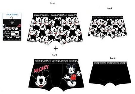 Disney Mickey férfi boxeralsó 2 darab/csomag M
