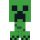 Minecraft Creeper formapárna, díszpárna 27x40 cm Velúr