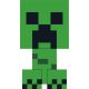 Minecraft Creeper formapárna, díszpárna 27x40 cm Velúr