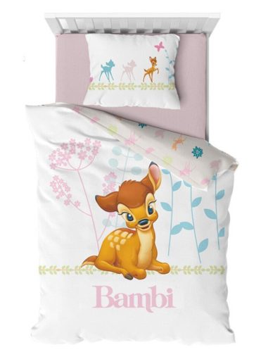 Disney Bambi Flowers gyerek ágyneműhuzat 100×140cm, 40×60 cm