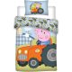 Peppa malac George's Tractor gyerek ágyneműhuzat 100×135cm, 40×60 cm