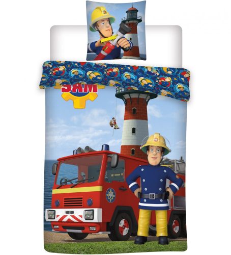 Sam a tűzoltó Lighthouse gyerek ágyneműhuzat 100×140cm, 40×45 cm