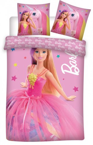 Barbie and Unicorn gyerek ágyneműhuzat 100×135 cm, 40×60 cm