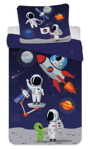 Űrhajós Gyerek ágyneműhuzat 100×135 cm, 40×60 cm