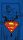 Superman kéztörlő arctörlő, törölköző 30x50cm