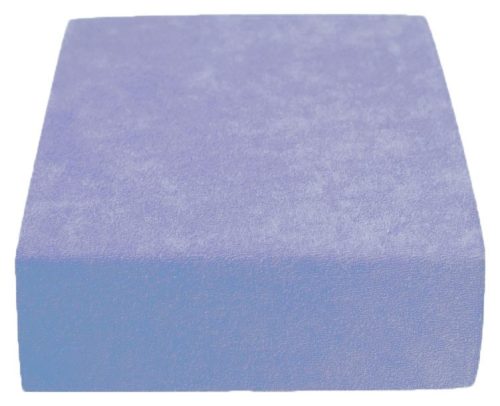 Light blue, Világoskék frottír gumis lepedő 60x120 cm