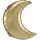 Gold Crescent, Arany szatén hold fólia lufi 89 cm
