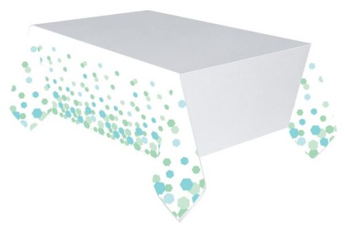 Színes Shimmering Party műanyag asztalterítő 137x243 cm