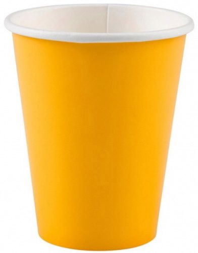 Sunshine Yellow papír pohár 8 db-os 250 ml