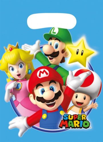 Super Mario Mushroom World ajándéktasak 8 db-os