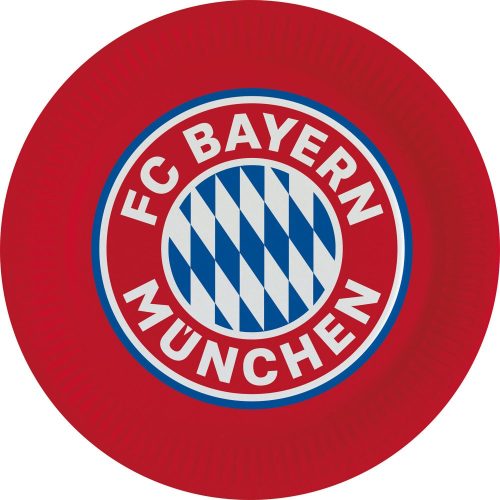 FC Bayern München Red papírtányér 8 db-os 23 cm