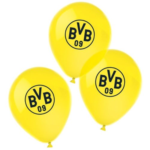 Borussia Dortmund Yellow léggömb, lufi 6 db-os 11 inch (27,5 cm)