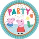 Peppa malac Confetti papírtányér 8 db-os 23 cm