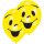Emoji Smile léggömb, lufi 8 db-os 10 inch (25,4cm)