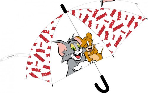 Tom és Jerry gyerek félautomata átlátszó esernyő Ø74 cm