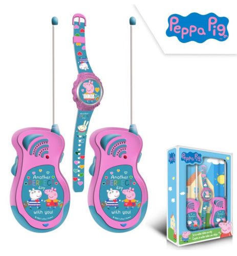 Peppa malac Walkie Talkie + digitális karóra szett