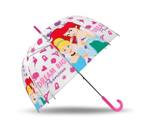 Disney Hercegnők Dream gyerek átlátszó félautomata esernyő Ø70 cm