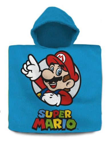 Super Mario strand törölköző poncsó 60x120 cm