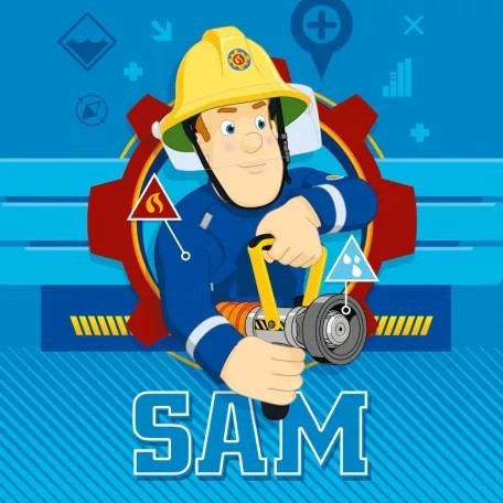Sam a tűzoltó Hose mágikus kéztörlő arctörlő, törölköző 30x30cm