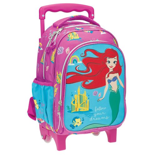 Disney Hercegnők Ariel Dreams gurulós ovis hátizsák, táska 30 cm