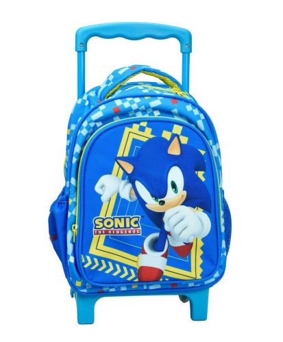 Sonic a sündisznó Rush gurulós ovis hátizsák, táska 30 cm