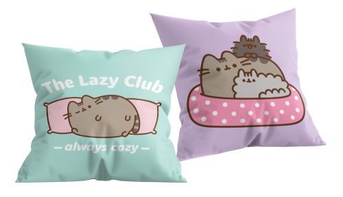 Pusheen Cozy párna, díszpárna 40x40 cm