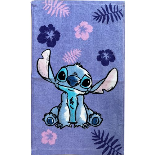 Disney Lilo és Stitch, a csillagkutya Purple kéztörlő, arctörlő, törölköző 30x50cm