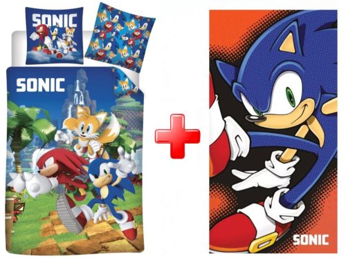 Sonic, a sündisznó Speedy Dreams ágyneműhuzat és törölköző szett