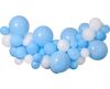 Kék Baby Blue léggömb, lufi girland szett 65 db-os
