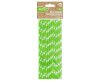 Zöld Green Polka Dots papír szívószál 24 db-os