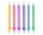 Színes Jumbo Colourful tortagyertya, gyertya szett 12 db-os