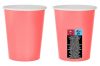 Rózsaszín Solid Pink papír pohár 14 db-os 270 ml