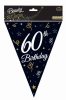 Happy Birthday 60 BandC zászlófüzér 270 cm