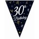 Happy Birthday 30 BandC zászlófüzér 270 cm