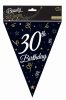 Happy Birthday 30 BandC zászlófüzér 270 cm