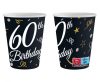 Happy Birthday 60 BandC papír pohár 6 db-os 200 ml