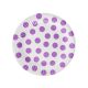 Pöttyös Lavender Polka Dots papírtányér 6 db-os 18 cm