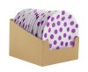 Pöttyös Lavender Polka Dots papírtányér 6 db-os 18 cm