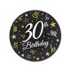 Happy Birthday 30 BandC papírtányér 6 db-os 18 cm