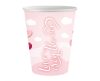 Szerelem Love Is In The Air Pink papír pohár 6 db-os 250 ml
