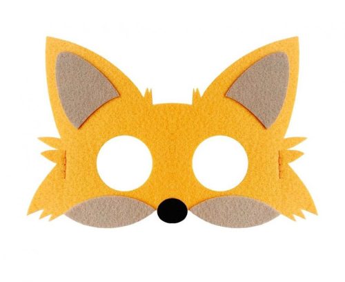 Róka Fox filc maszk 18,5 cm