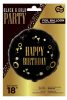 Happy Birthday Gold party fólia lufi 36 cm