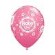 Baby Girl Pink Mix léggömb, lufi 6 db-os 11 inch (28 cm)