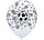 White Football, Focis léggömb, lufi 6 db-os 11 inch (28 cm)