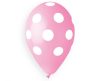 Pink Dots, Rózsaszín léggömb, lufi 5 db-os 12 inch (30 cm)